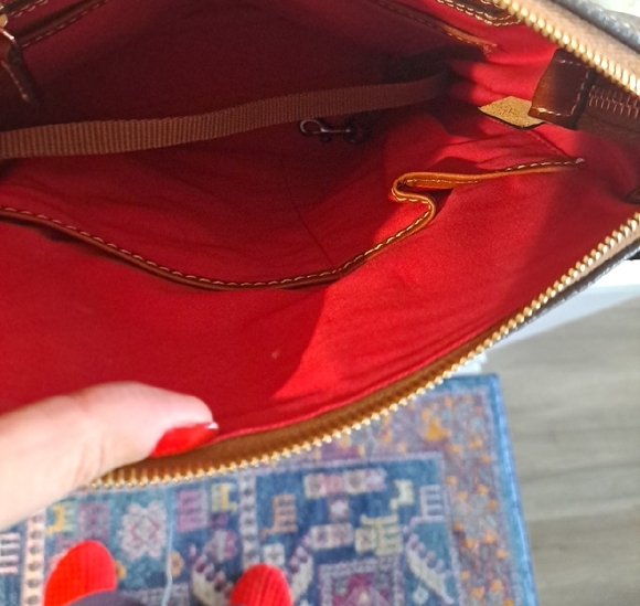 Dooney & Bourke Taupe and Tan Crossbody Bag - Picture 8 of 8